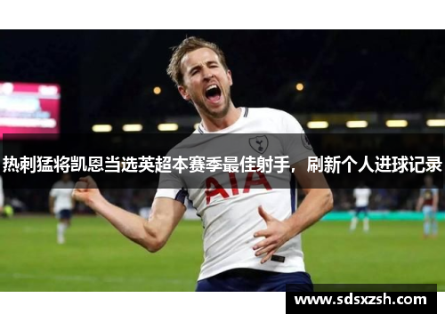 热刺猛将凯恩当选英超本赛季最佳射手，刷新个人进球记录